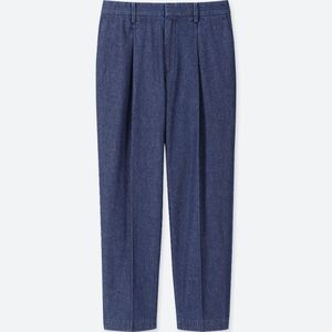 Uniqlo Tapered Indigo Blue Ankle Length Pants